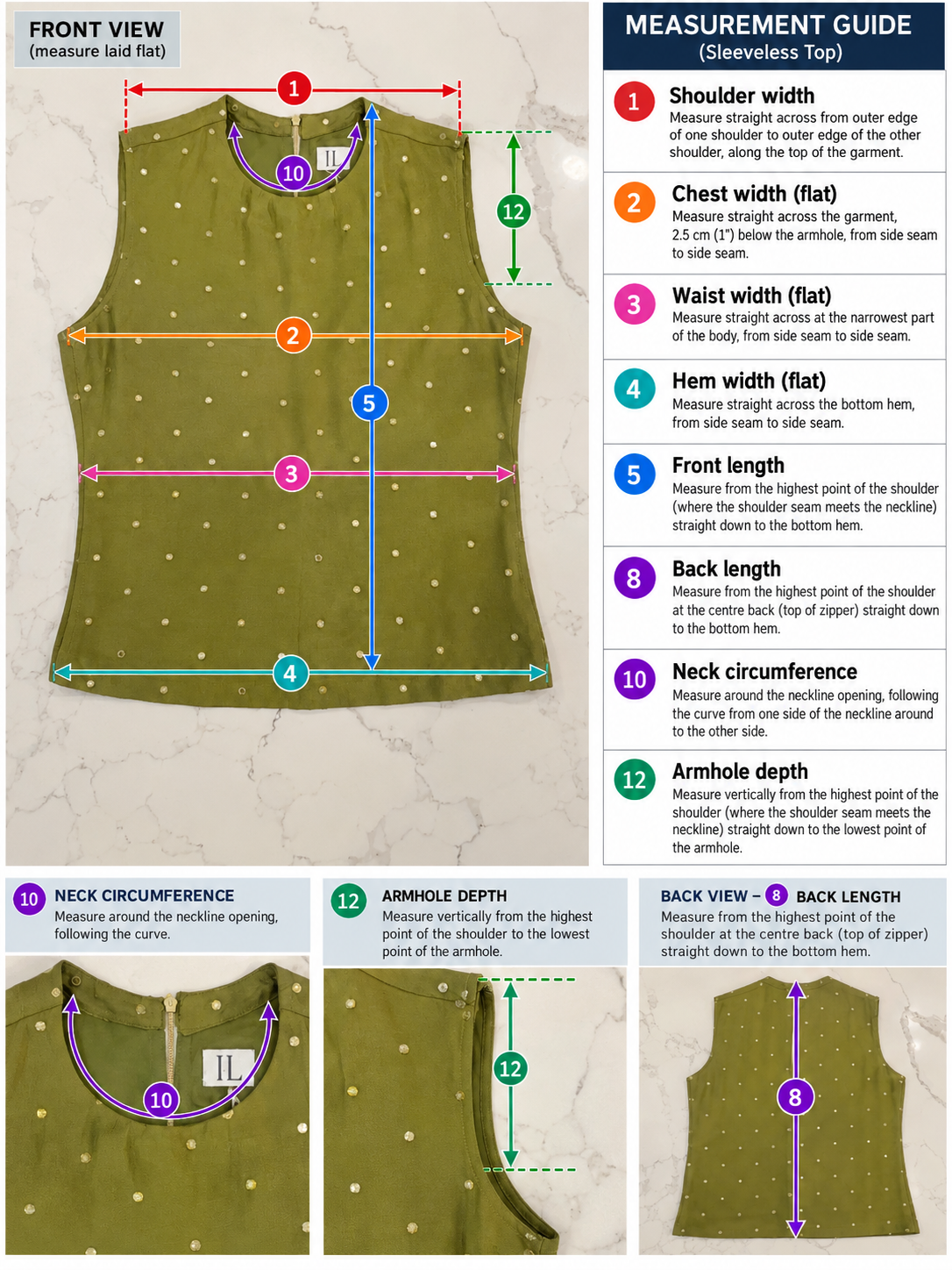 Olive Green Sleeveless Top